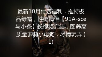 最新10月付费福利，推特极品绿帽，性瘾情侣【91A-sce与小条】长视频完结，圈养高质量萝莉小母狗，尽情玩弄 (1)