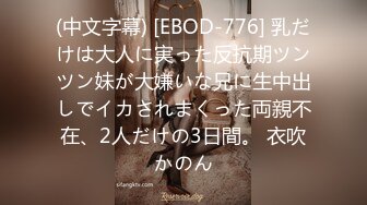 (中文字幕) [EBOD-776] 乳だけは大人に実った反抗期ツンツン妹が大嫌いな兄に生中出しでイカされまくった両親不在、2人だけの3日間。 衣吹かのん