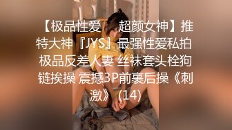 【极品性爱❤️超颜女神】推特大神『JYS』最强性爱私拍 极品反差人妻 丝袜套头栓狗链挨操 震撼3P前裹后操《刺激》 (14)